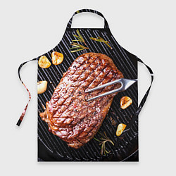 Фартук кулинарный Мясо 6, цвет: 3D-принт