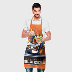 Фартук кулинарный New York Islanders, цвет: 3D-принт — фото 2