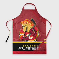 Фартук кулинарный Calgary Flames, цвет: 3D-принт