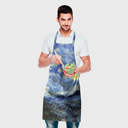 Фартук кулинарный Звездная ночь, цвет: 3D-принт — фото 2