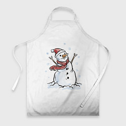 Фартук кулинарный Снеговик, цвет: 3D-принт