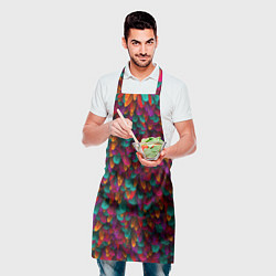 Фартук кулинарный Разноцветные перья, цвет: 3D-принт — фото 2
