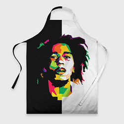 Фартук кулинарный Bob Marley: Colors, цвет: 3D-принт