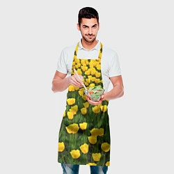 Фартук кулинарный Жёлтые тюльпаны, цвет: 3D-принт — фото 2