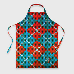 Фартук кулинарный Knitting pattern, цвет: 3D-принт