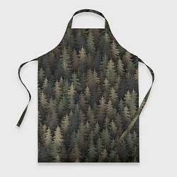 Фартук кулинарный Лесной камуфляж, цвет: 3D-принт