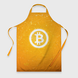 Фартук кулинарный Bitcoin Orange, цвет: 3D-принт