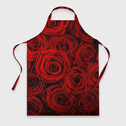 Фартук кулинарный Красные розы, цвет: 3D-принт