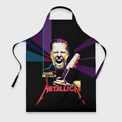 Фартук кулинарный Metallica: James Alan Hatfield, цвет: 3D-принт