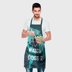 Фартук кулинарный Watch Dogs 2: Network Hack, цвет: 3D-принт — фото 2