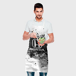 Фартук кулинарный Honda: Black Spray, цвет: 3D-принт — фото 2