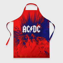 Фартук кулинарный AC/DC: Red & Blue, цвет: 3D-принт