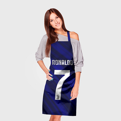 Фартук Ronaldo 7: Blue Sport / 3D-принт – фото 3