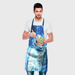 Фартук кулинарный Marshmello: Blue Liquid, цвет: 3D-принт — фото 2