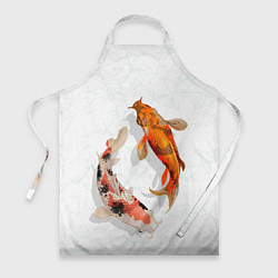 Фартук кулинарный Рыбы удачи, цвет: 3D-принт