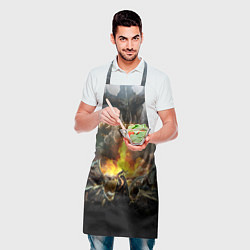 Фартук кулинарный TES: Dragon Flame, цвет: 3D-принт — фото 2