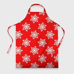 Фартук кулинарный Красный снег, цвет: 3D-принт