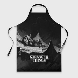 Фартук кулинарный Stranger Things: Black Hut, цвет: 3D-принт