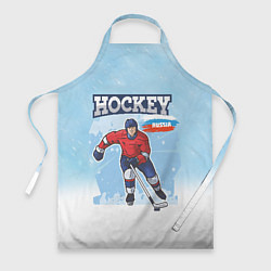 Фартук кулинарный Хоккей Russia, цвет: 3D-принт