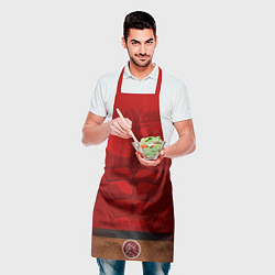 Фартук кулинарный Красный качок, цвет: 3D-принт — фото 2