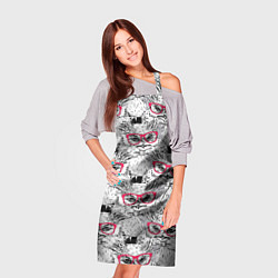 Фартук кулинарный Совы в очках, цвет: 3D-принт — фото 2