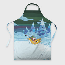 Фартук кулинарный Finn on Jake, цвет: 3D-принт