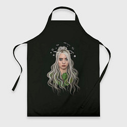 Фартук кулинарный Billie Eilish Black Art, цвет: 3D-принт