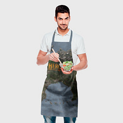 Фартук кулинарный ГЕРОИ 3, цвет: 3D-принт — фото 2