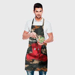 Фартук кулинарный 23 февраля ля носки, цвет: 3D-принт — фото 2