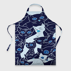 Фартук кулинарный КОТЯТА ПАТТЕРН, цвет: 3D-принт