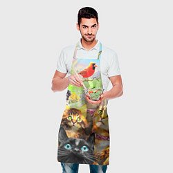 Фартук кулинарный КОТЫ, цвет: 3D-принт — фото 2