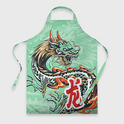 Фартук кулинарный Изумрудный дракон, цвет: 3D-принт
