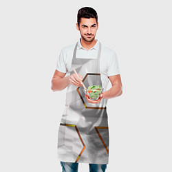Фартук кулинарный 3D абстракция Iron, цвет: 3D-принт — фото 2