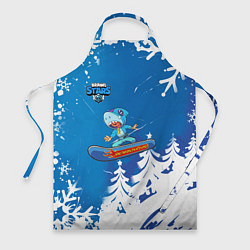 Фартук кулинарный Brawl Stars Snowboarding, цвет: 3D-принт