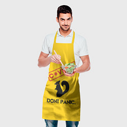 Фартук кулинарный Dont Panic covid-19, цвет: 3D-принт — фото 2