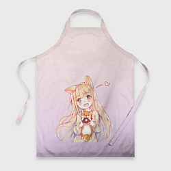 Фартук кулинарный Малышка чиби пончик лис, цвет: 3D-принт