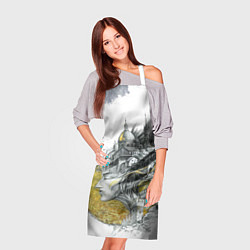 Фартук кулинарный Город в голове, цвет: 3D-принт — фото 2