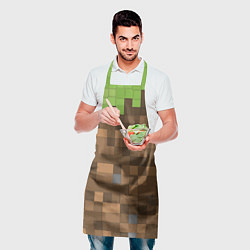 Фартук кулинарный Minecraft камуфляж, цвет: 3D-принт — фото 2
