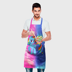 Фартук кулинарный Радуга Дэш, цвет: 3D-принт — фото 2