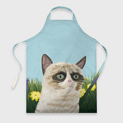 Фартук кулинарный Grumpy Cat, цвет: 3D-принт