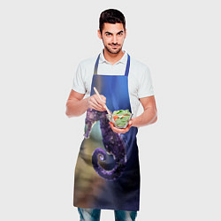 Фартук кулинарный Морской конёк, цвет: 3D-принт — фото 2