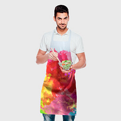Фартук кулинарный Брызги краски, цвет: 3D-принт — фото 2