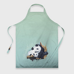 Фартук кулинарный Акварельные панды, цвет: 3D-принт