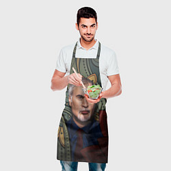 Фартук кулинарный Меладзе Цветы Мандала, цвет: 3D-принт — фото 2