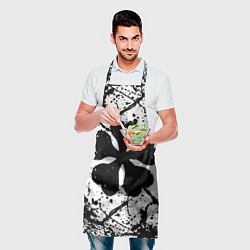 Фартук кулинарный Черный клевер,, цвет: 3D-принт — фото 2
