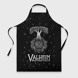 Фартук кулинарный Valheim Руны Иггдрасиль, цвет: 3D-принт