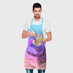 Фартук кулинарный Единорог Звездочка, цвет: 3D-принт — фото 2