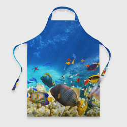 Фартук кулинарный Морской мир, цвет: 3D-принт