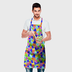 Фартук кулинарный Сердечки, цвет: 3D-принт — фото 2