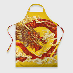 Фартук кулинарный Китайский Дракон, China Dragon, цвет: 3D-принт